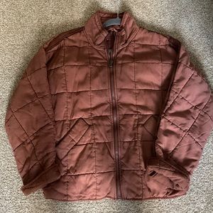 Free People quilted zip front jacket